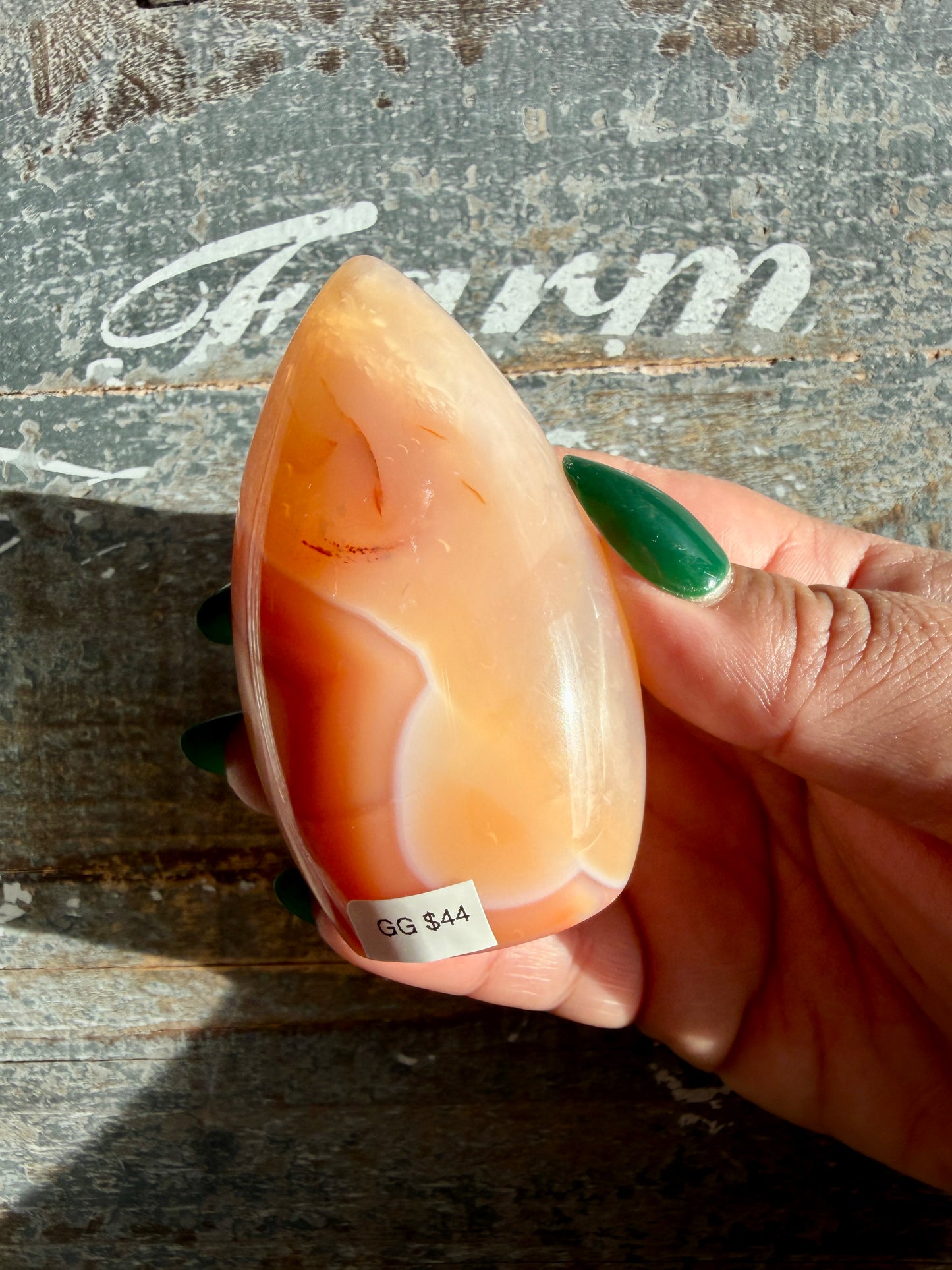 Gorgeous Carnelian + Orca Agate Flame | Opt GG