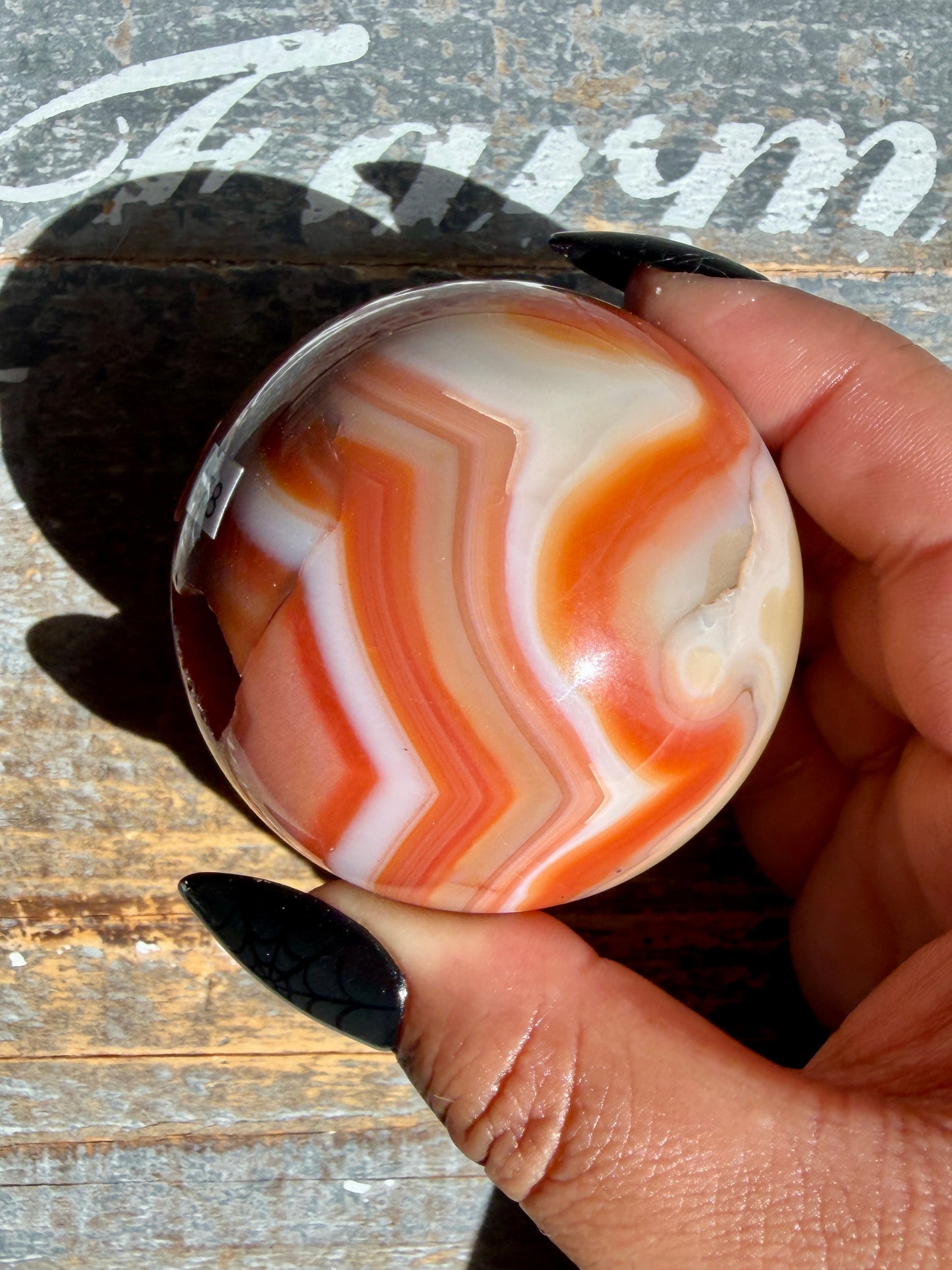 Gorgeous Druzy Carnelian Sphere | Opt 55