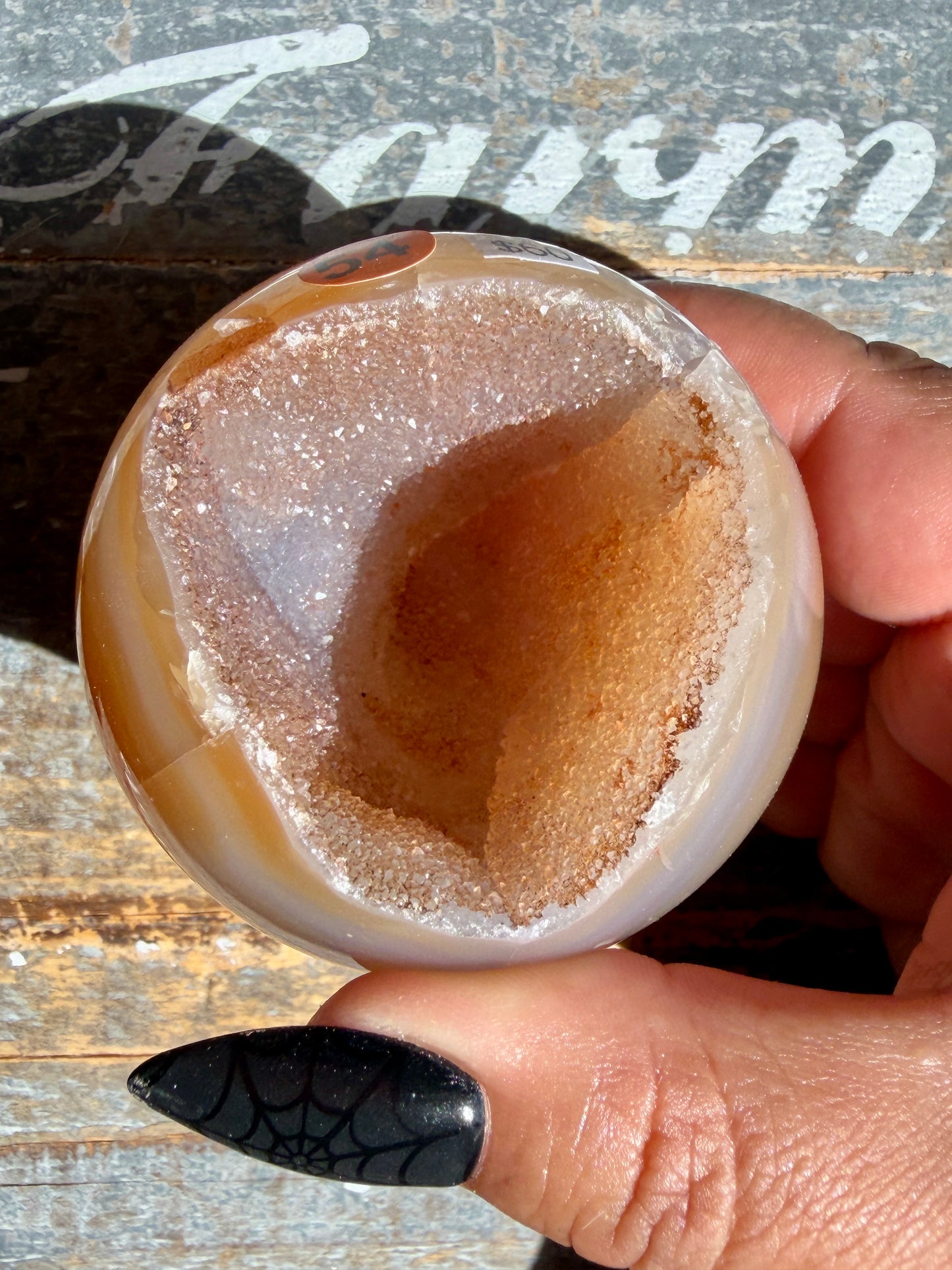 Gorgeous Druzy Carnelian Sphere | Opt 54