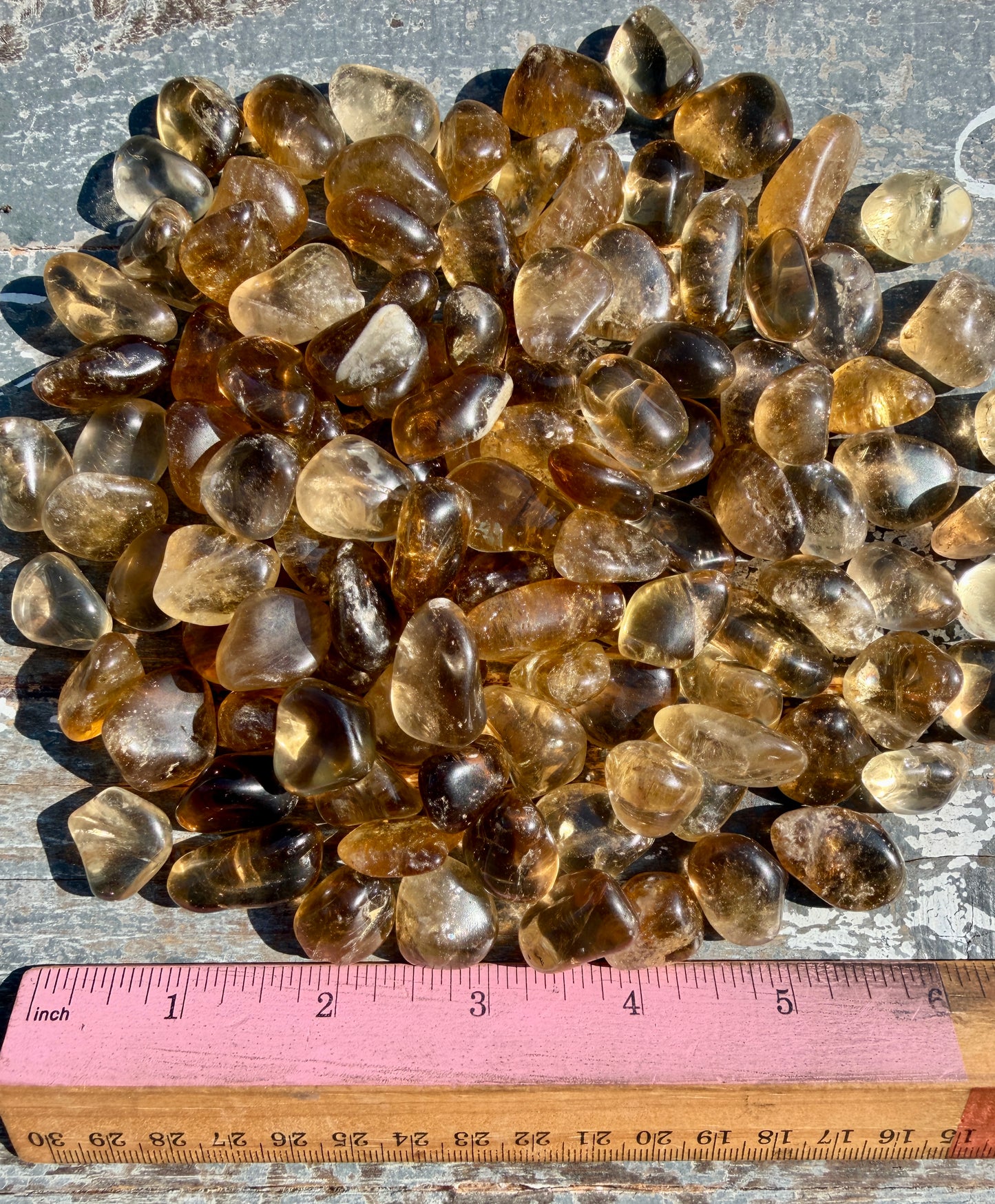 One (1) Authentic Natural Citrine Tumble | Brazil | Intuitively Chosen