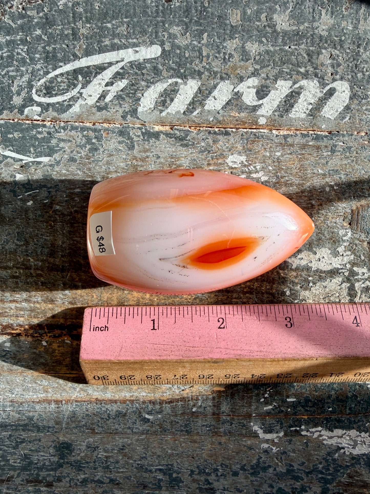 Gorgeous Carnelian + Orca Agate Flame | Opt G