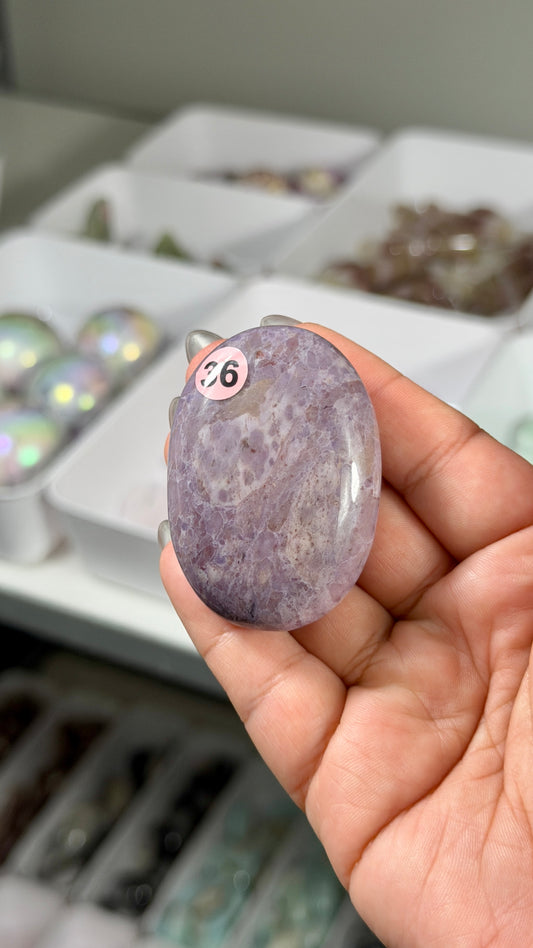 Gorgeous Lavender Jade Palm Stone from Turkey | Opt 36