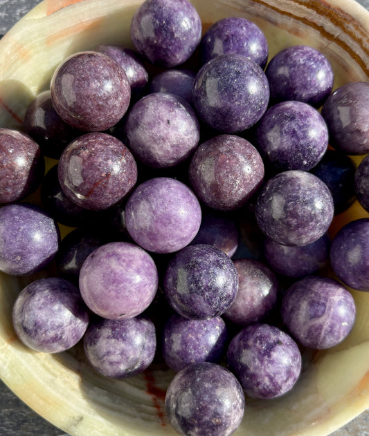 One (1) Lepidolite Mini Sphere | Intuitively Chosen