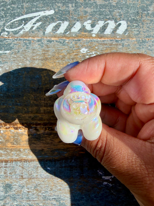 Mini AURA White Onyx Gorilla | Opt T