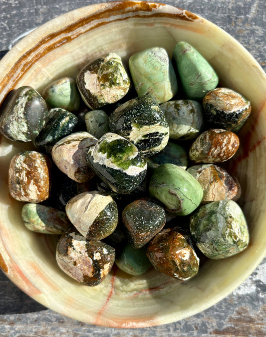 One (1) Green Opal Tumble | Intuitively Chosen
