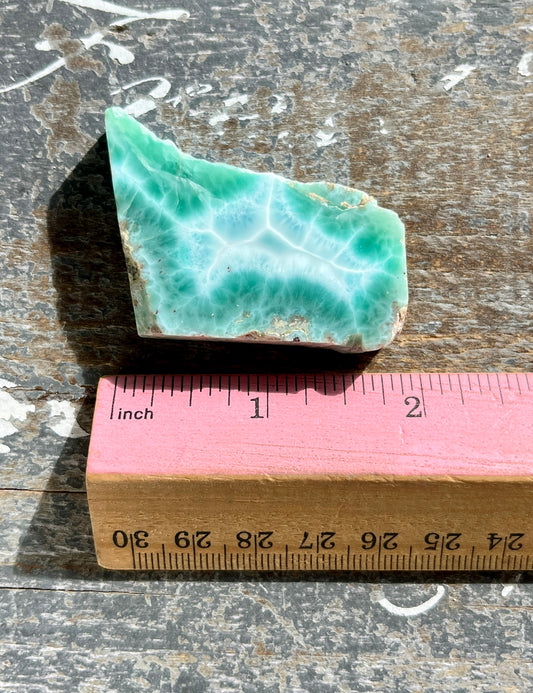 Gorgeous Mini Larimar Slab from the Dominican Republic | AAA grade *Tucson Exclusive*