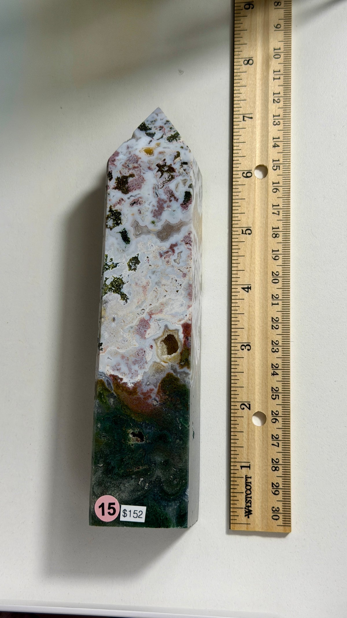 Gorgeous Sea Jasper Tower *Denver Gem Show Find | Madagascar | Opt 15