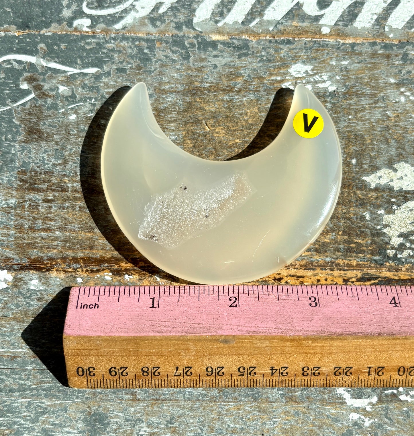 Gorgeous Agate Moon From Brazil | Opt V