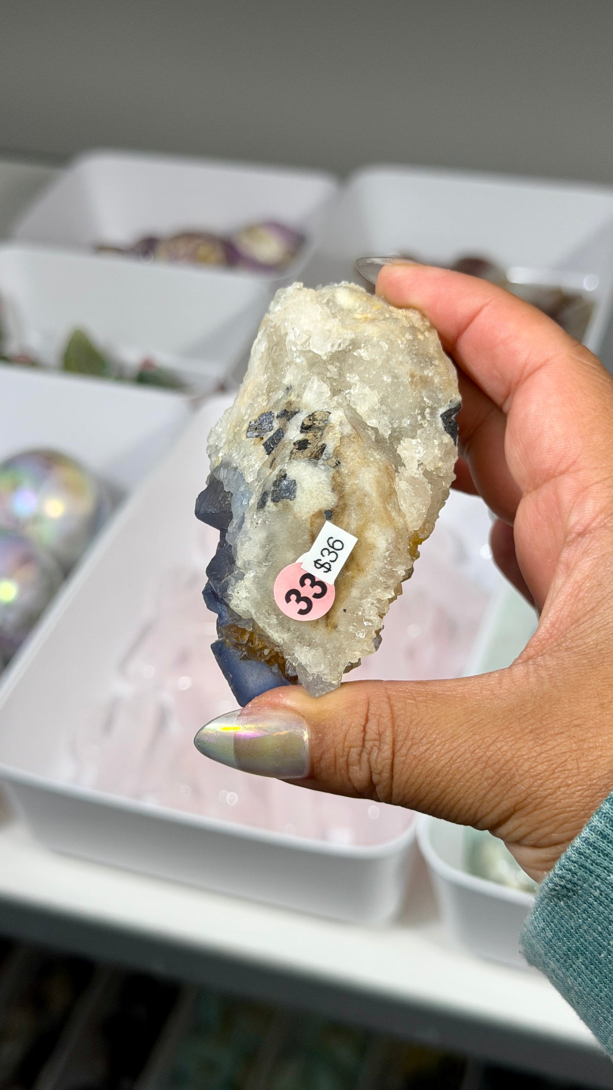 Gorgeous Raw Blue Cubic Fluorite | Opt 33