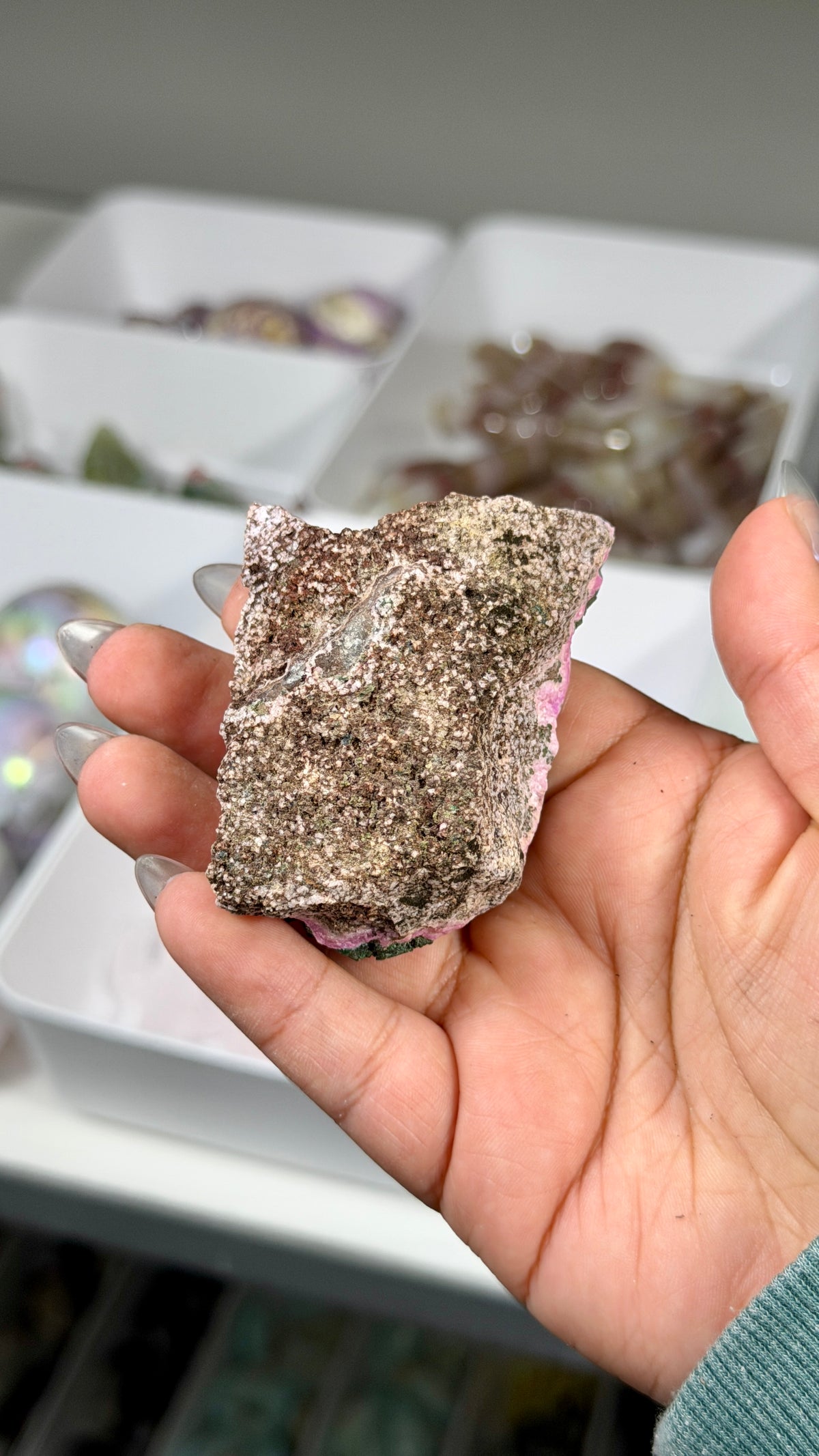 Gorgeous Malachite & Pink Colboltan Calcite Specimen | The Congo | Opt 52