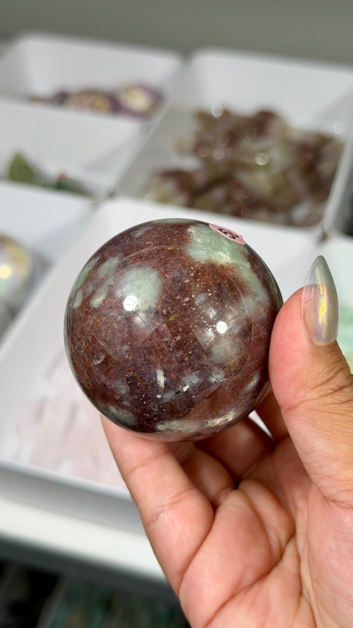 Gorgeous Iolite Sunstone Sphere | Opt 58