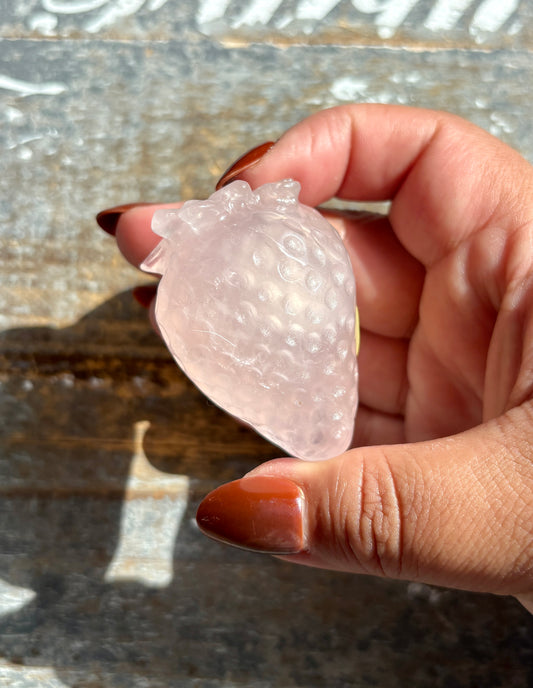 Gorgeous Rose Quartz Strawberry | Opt D