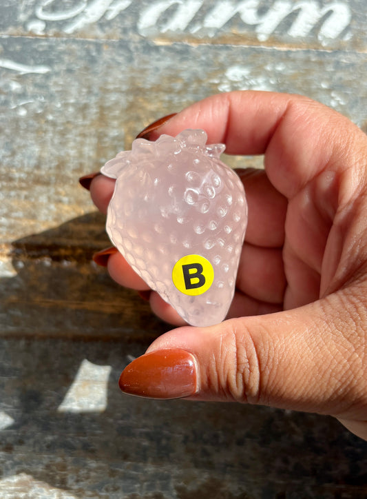 Gorgeous Rose Quartz Strawberry | Opt B