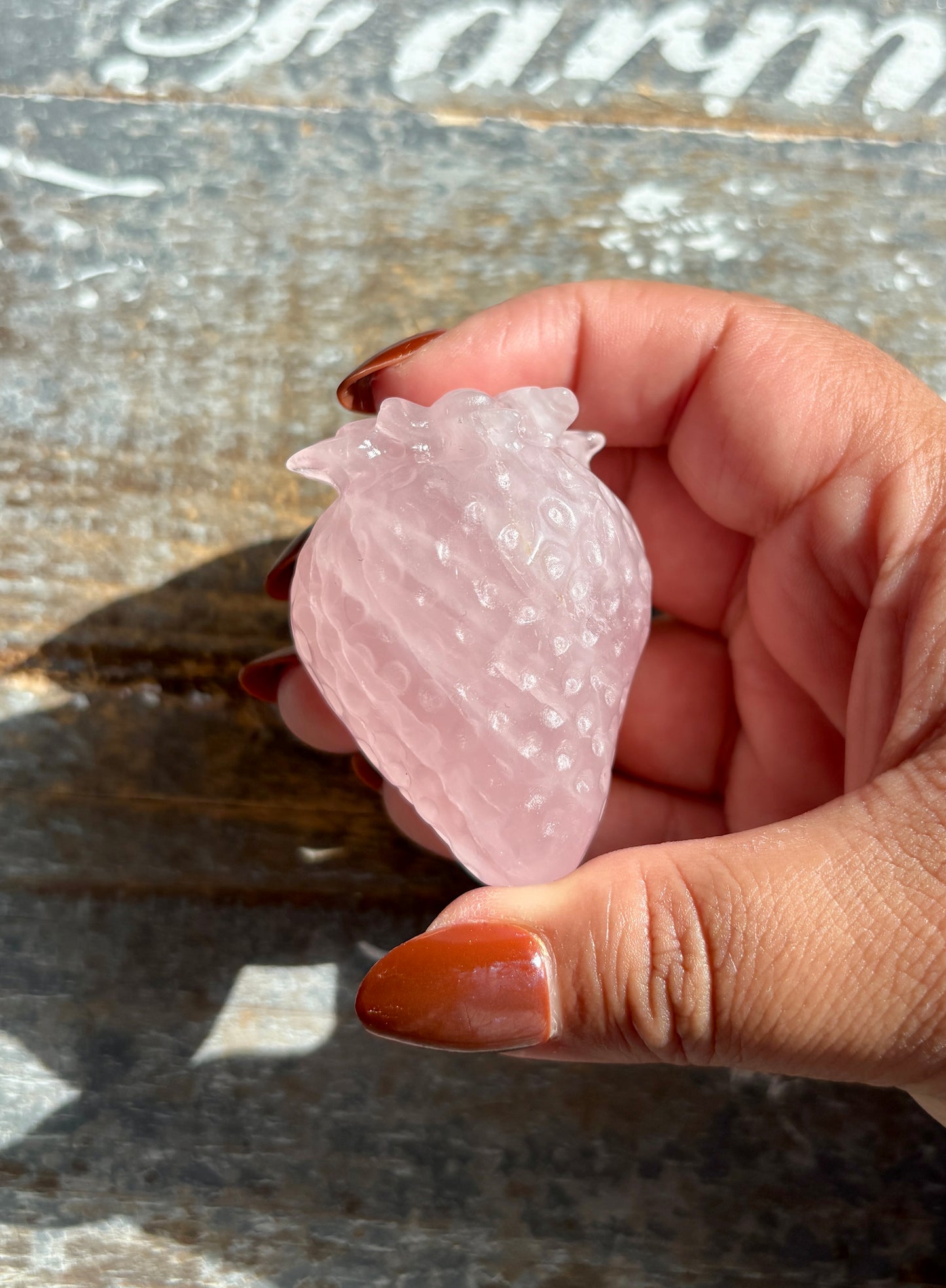 Gorgeous Rose Quartz Strawberry | Opt C