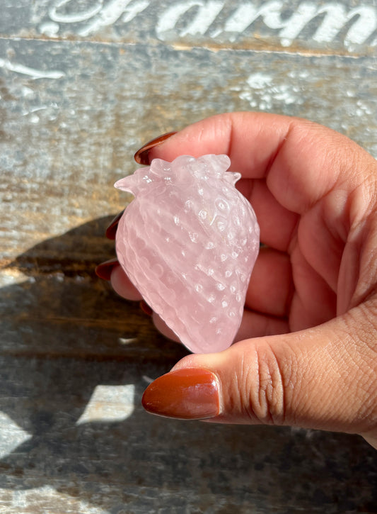 Gorgeous Rose Quartz Strawberry | Opt C
