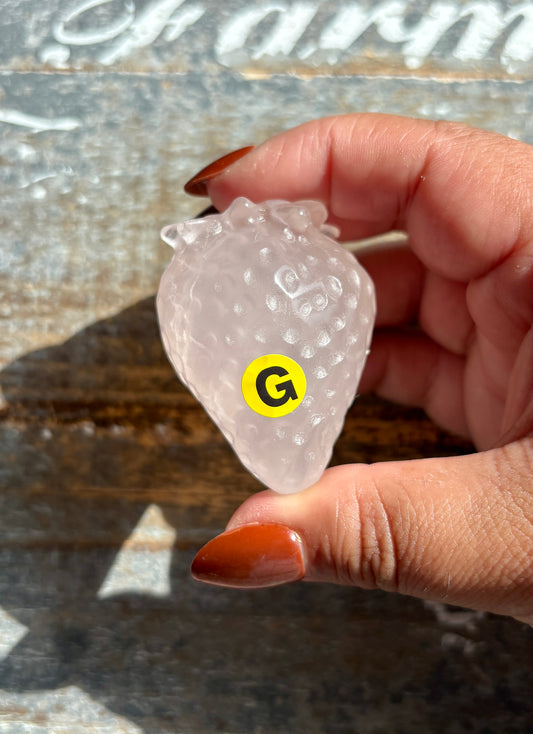 Gorgeous Rose Quartz Strawberry | Opt G