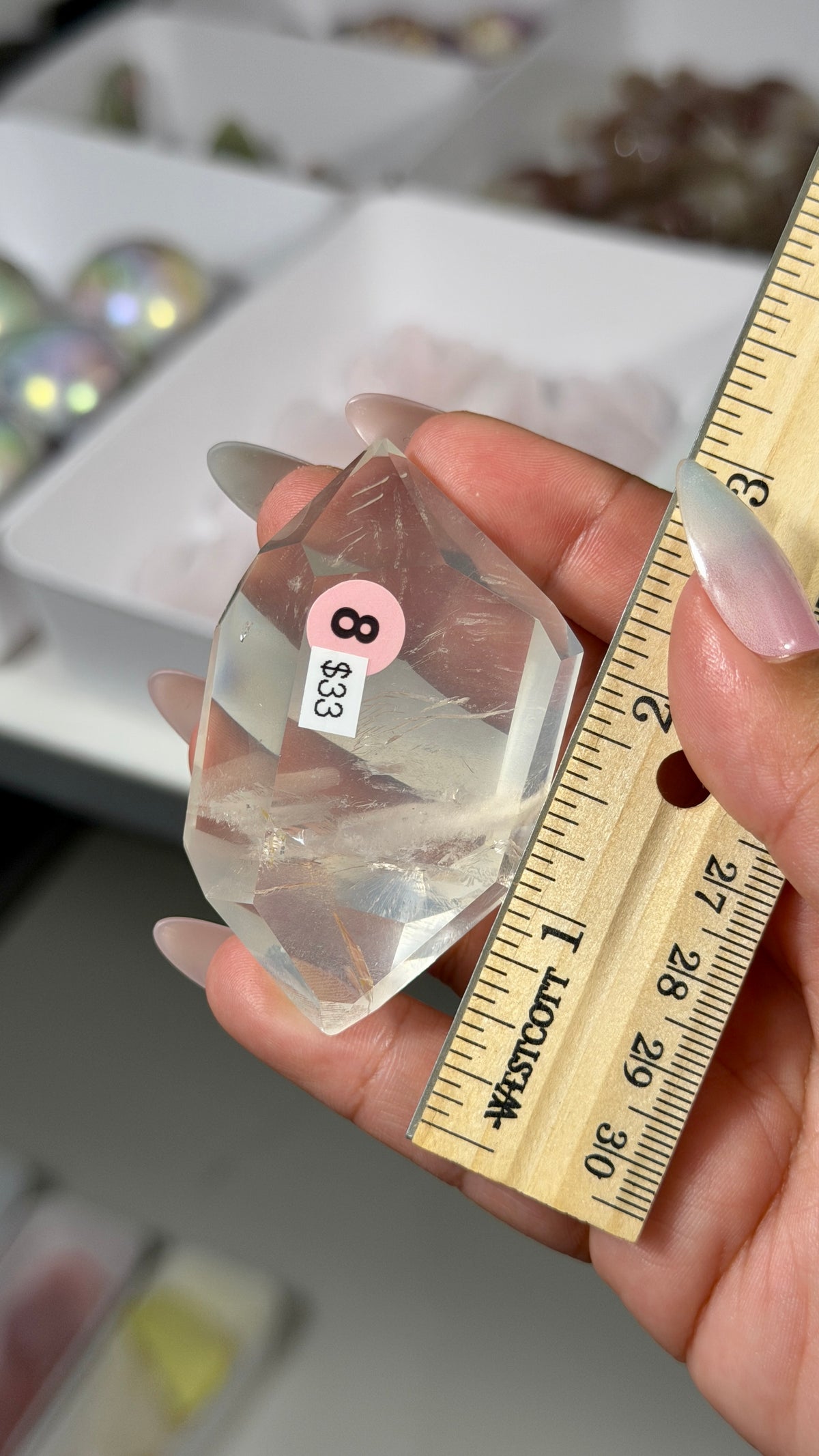 Gorgeous Girasol Quartz Freeform | Brazil | Opt 8 | Denver Gem Show Find