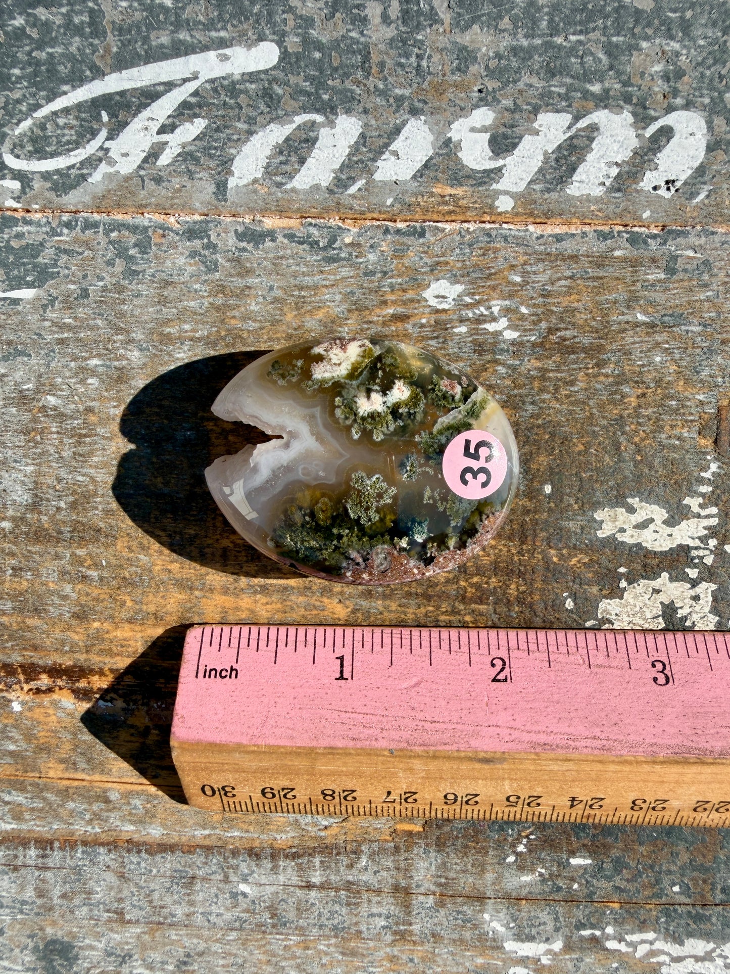 Gorgeous Scenic Moss Agate Palm Stone | Indonesia | Opt 35
