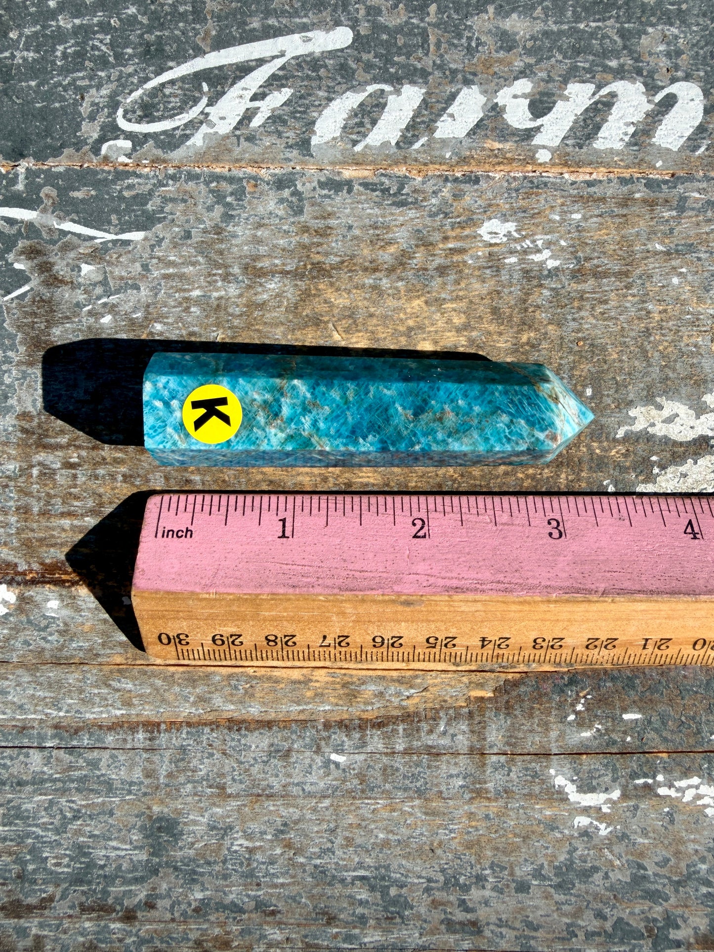 Gorgeous Blue Apatite Tower | Opt K