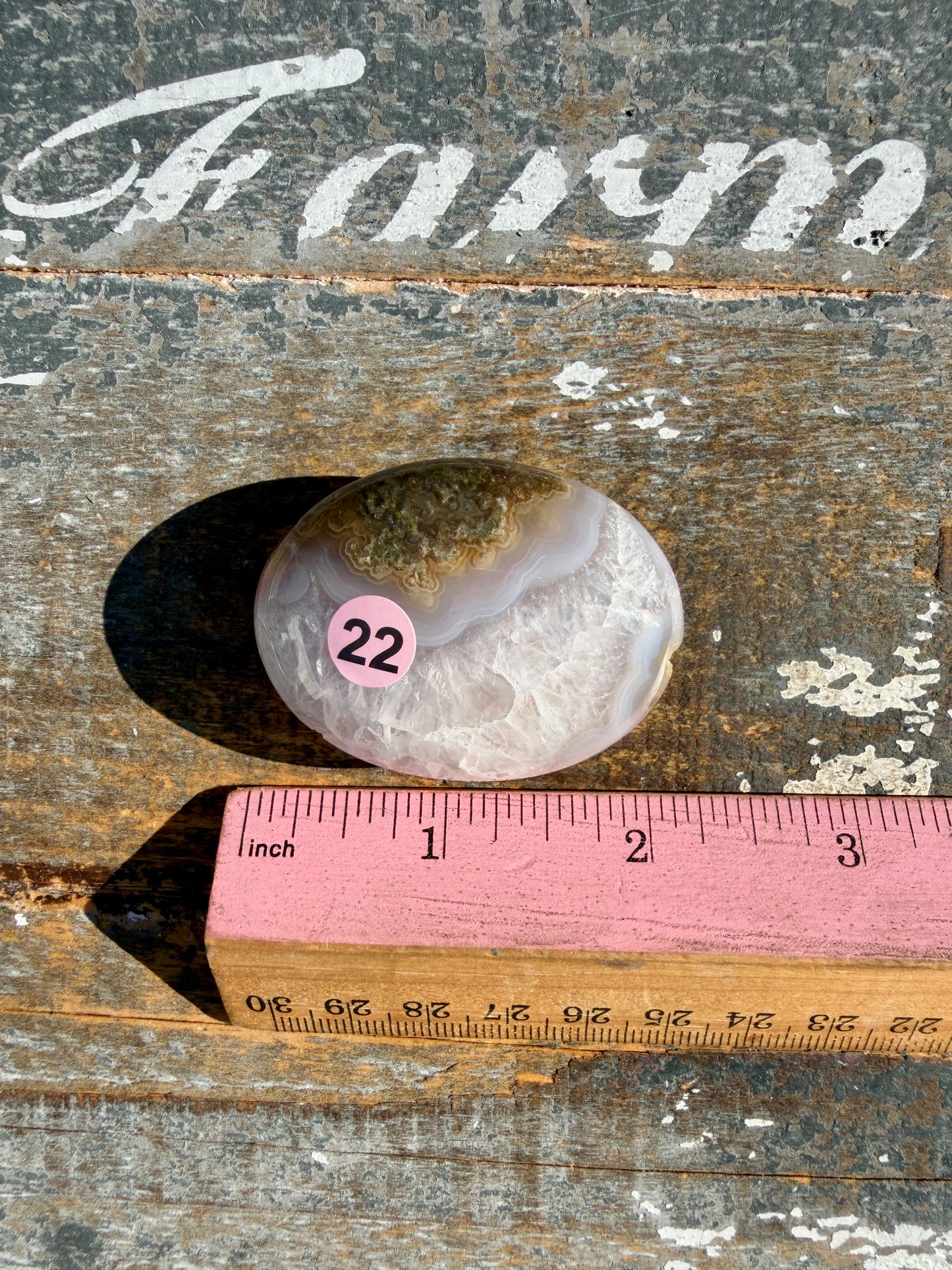 Gorgeous Scenic Moss Agate Palm Stone | Indonesia | Opt 22