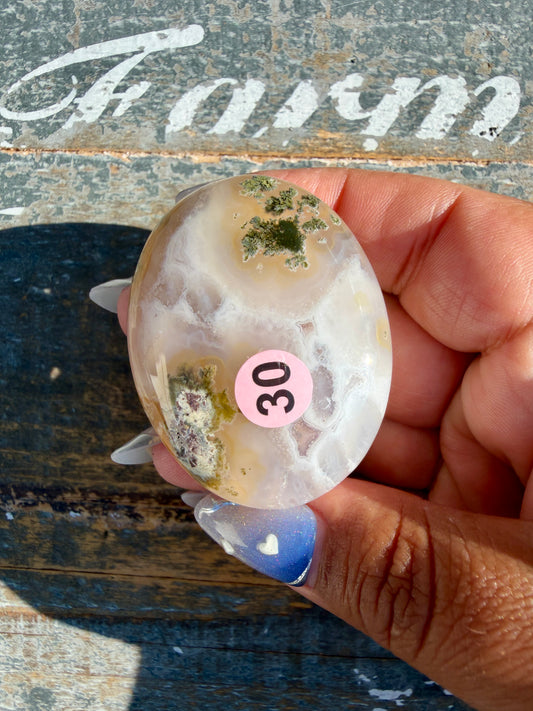 Gorgeous Scenic Moss Agate Palm Stone | Indonesia | Opt 30
