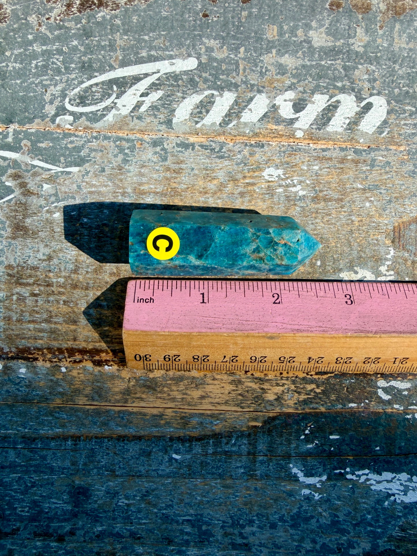 Gorgeous Blue Apatite Tower | Opt C