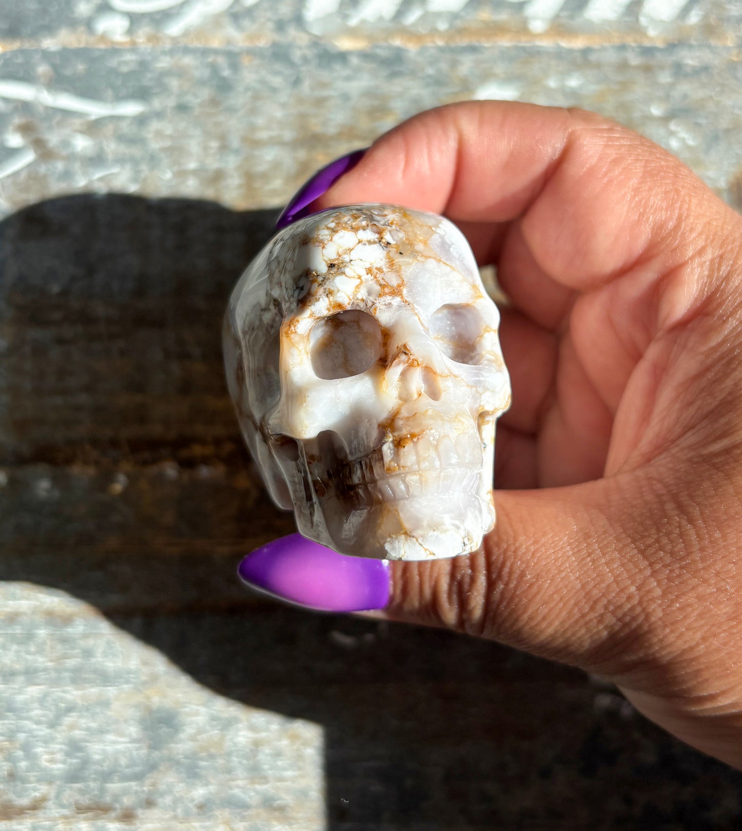 Gorgeous Dendritic Opal Skull | B (small)
