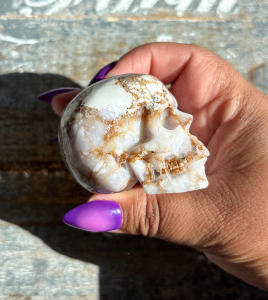 Gorgeous Dendritic Opal Skull | B (small)