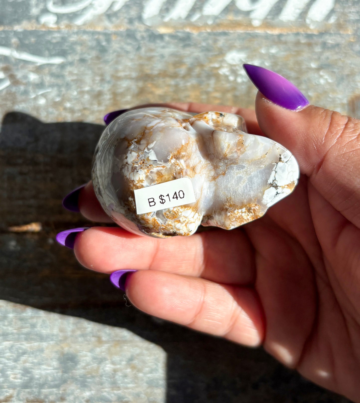 Gorgeous Dendritic Opal Skull | B (small)