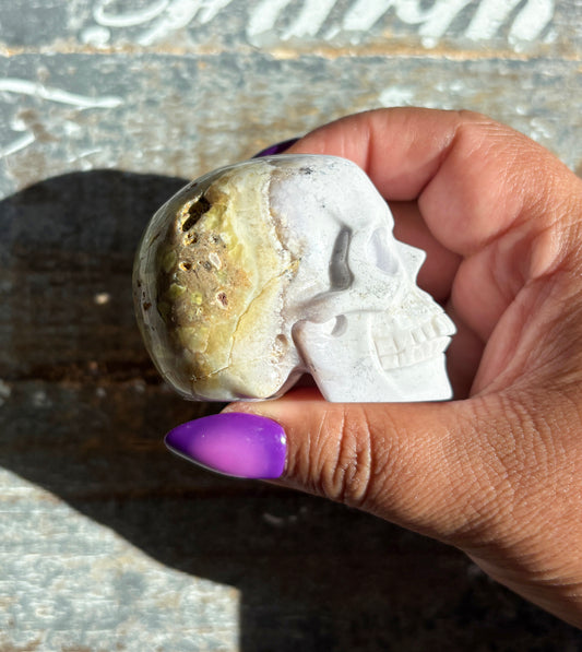 Gorgeous Dendritic Opal Skull | C (small)