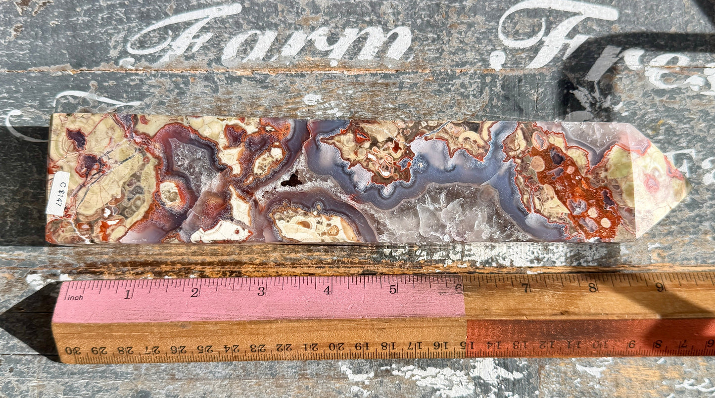 Gorgeous Statement Money Agate Tower | Opt C