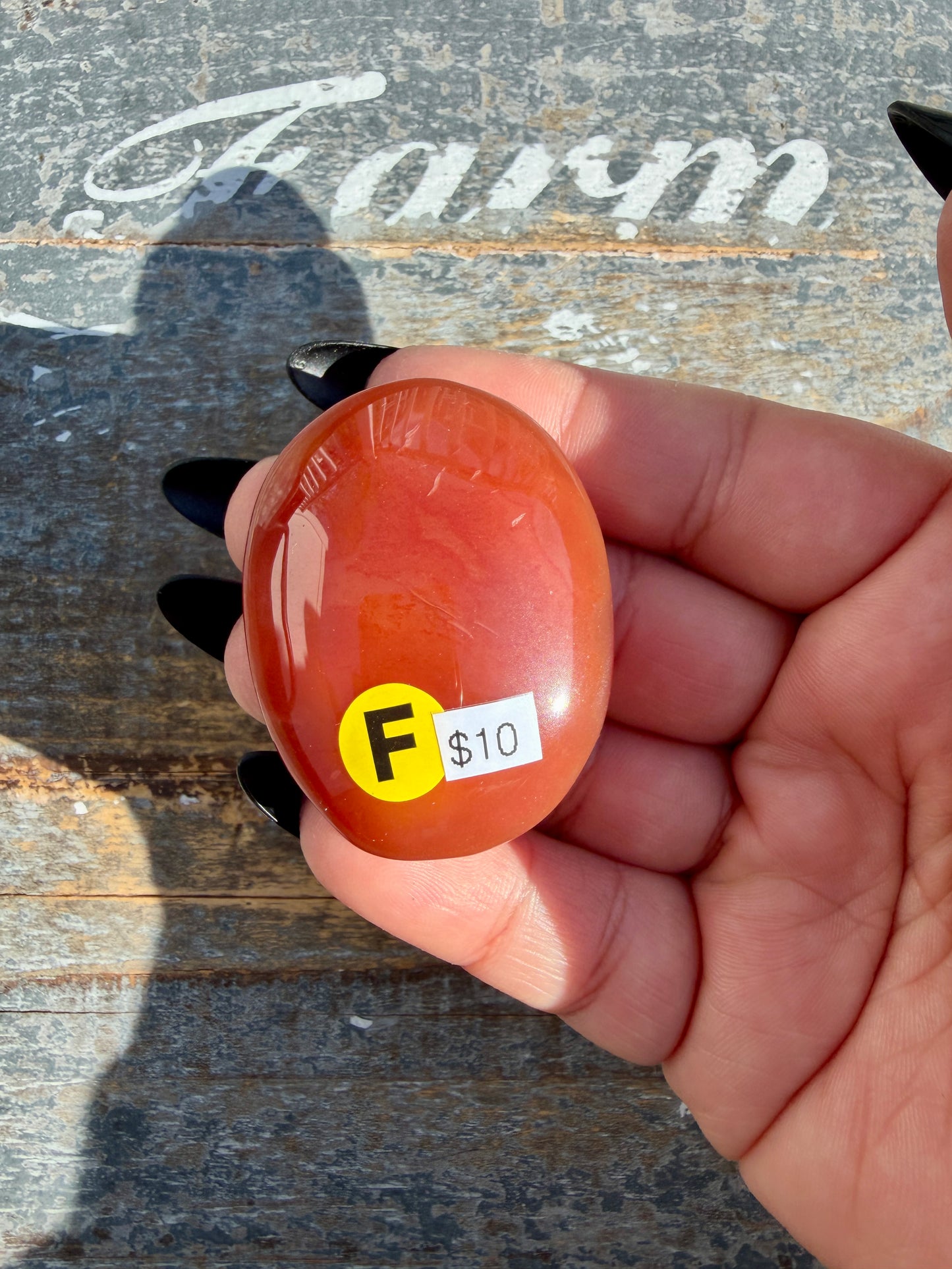 Gorgeous Druzy Carnelian Heart | Opt F