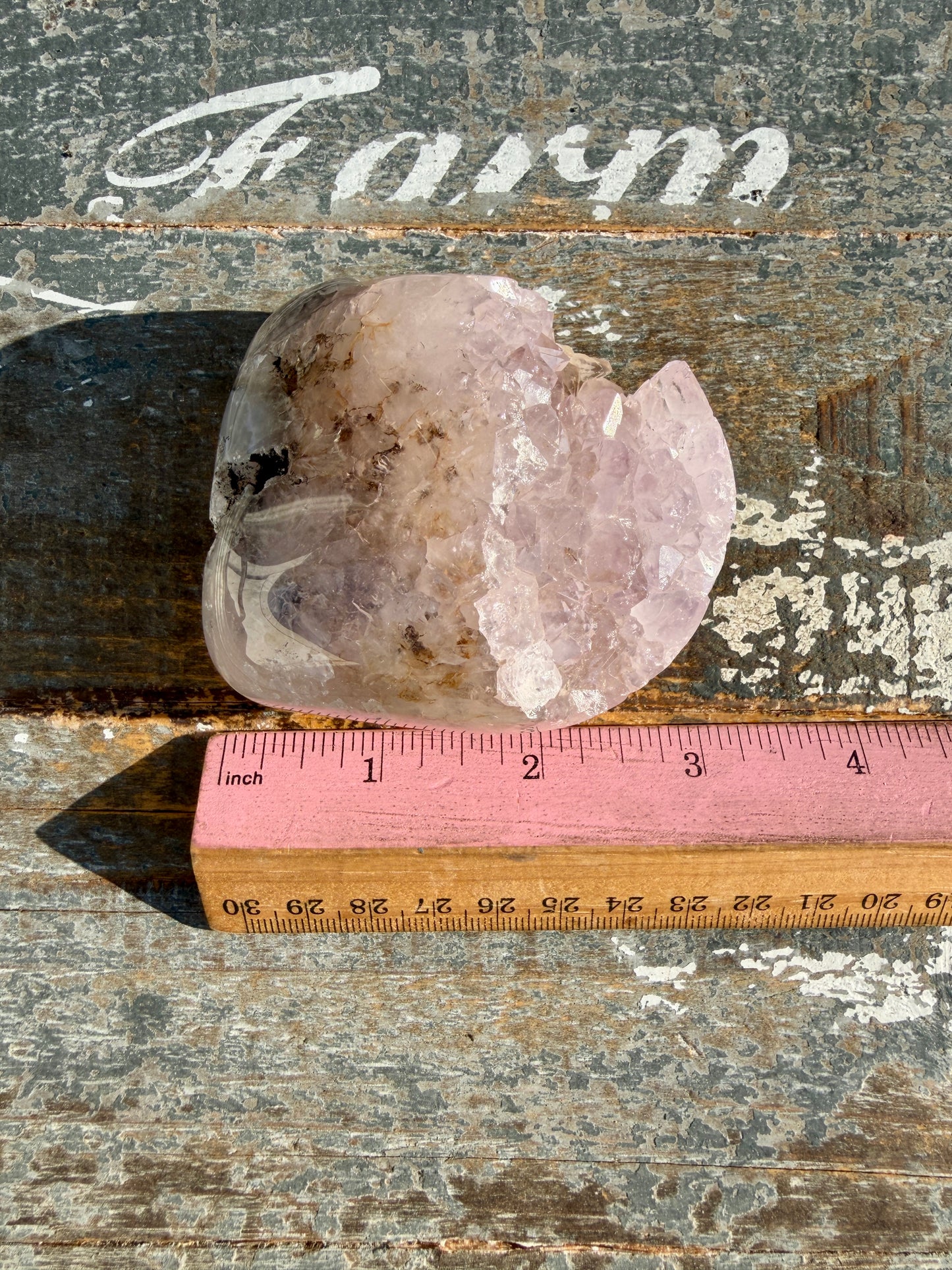 Gorgeous Scenic Moss Agate Freeform with Lavender Druzy | Indonesia | Opt 10