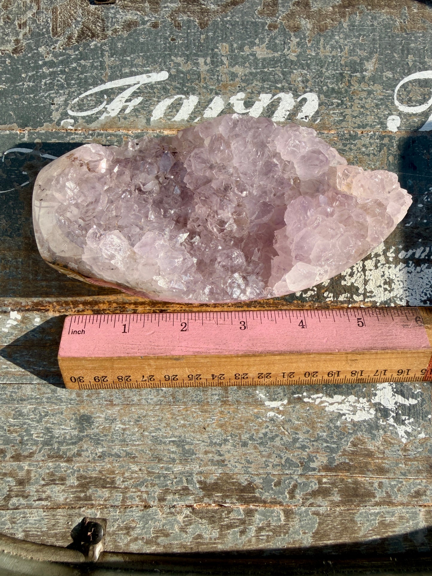 Gorgeous Scenic Moss Agate Freeform with Lavender Druzy | Indonesia | Opt 18