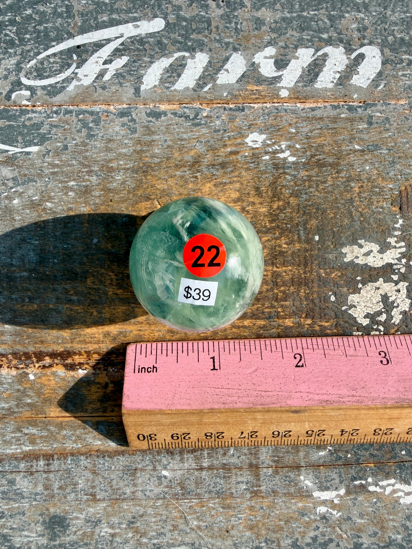 Gorgeous Feathered Fluorite Sphere | Opt 22