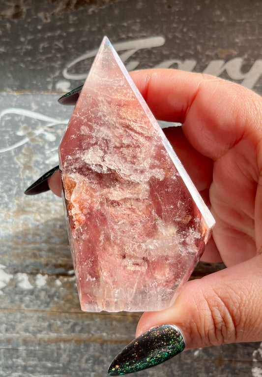 Gorgeous Pink Lithium Polished Mini Freeform from Brazil *Tucson Gem Show Exclusive*