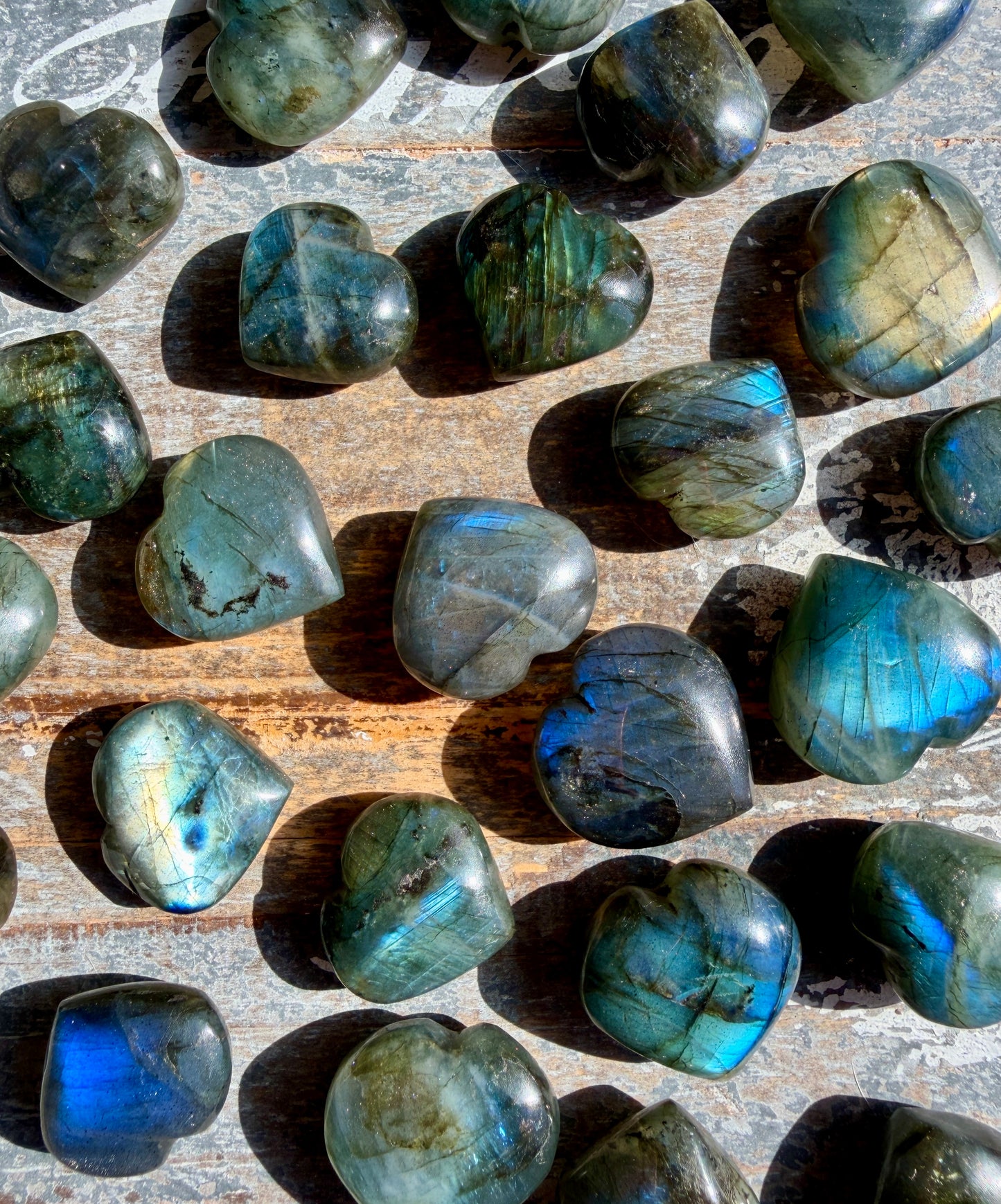 One (1) Labradorite Mini Heart | Intuitively Chosen