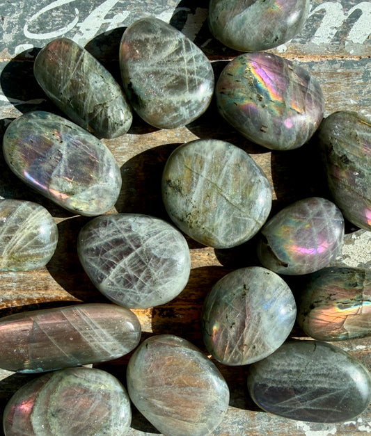 One (1) Small Labradorite Tumble | Intuitively Chosen