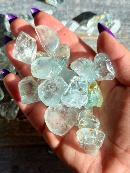 One (1) Blue Topaz Tumble | Brazil | Intuitively Chosen