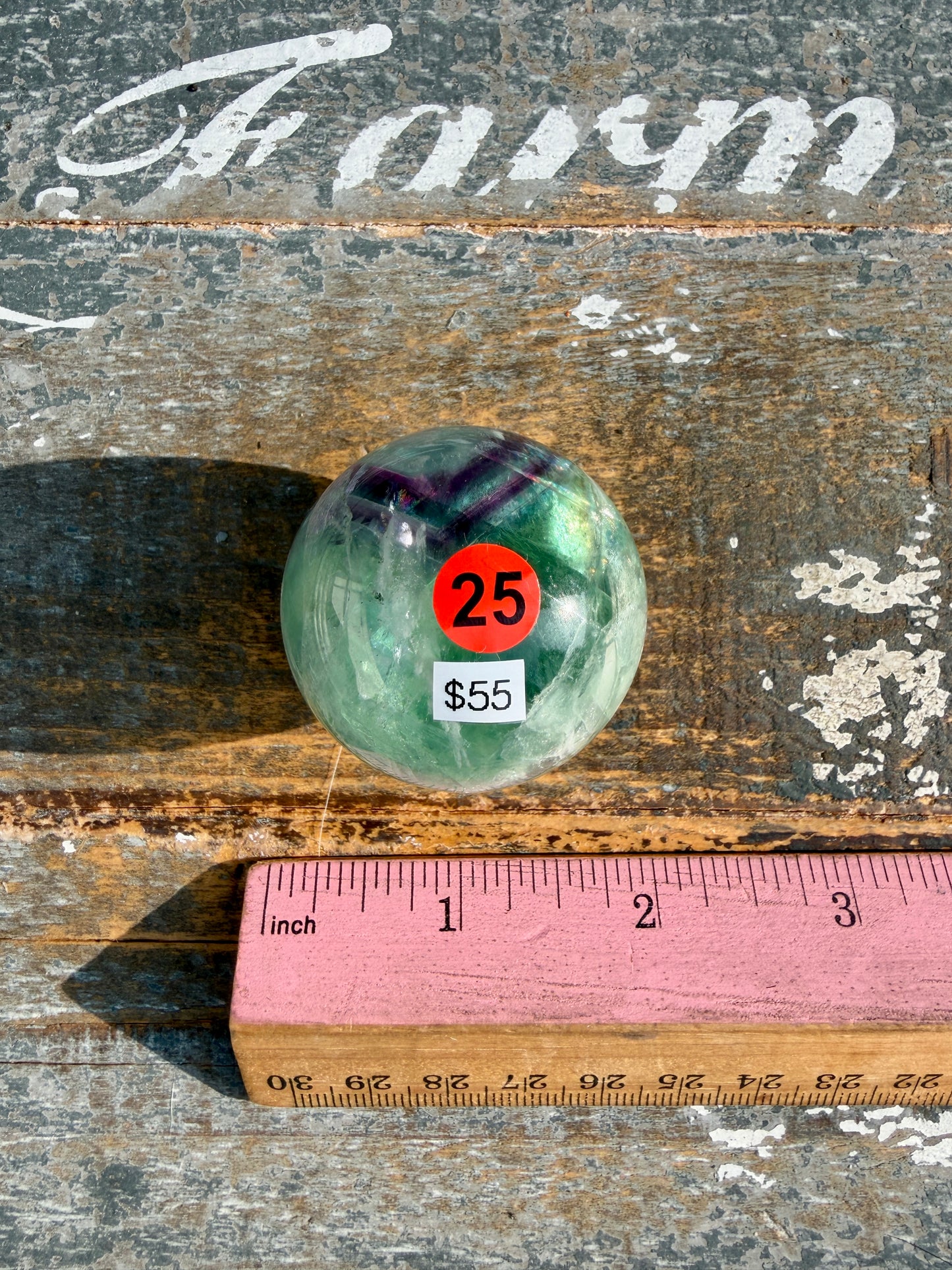 Gorgeous Feathered Fluorite Sphere | Opt 25