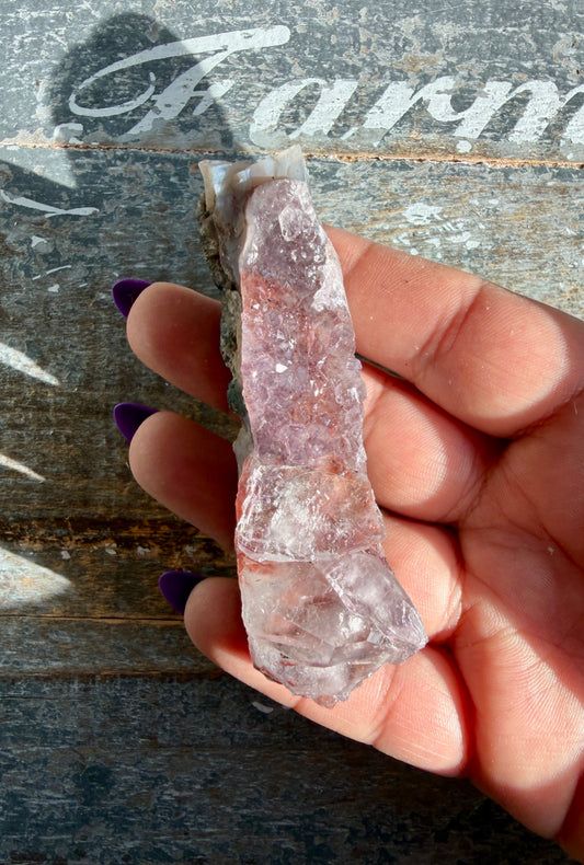 Gorgeous Amethyst with Hematite & Calcite Specimen from Brazil | Opt N1