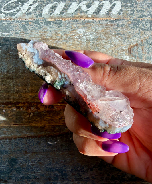 Gorgeous Amethyst with Hematite & Calcite Specimen from Brazil | Opt N1