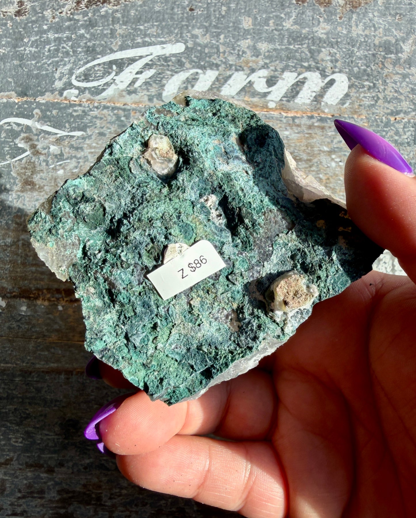 Gorgeous Green Rainbow Amethyst Druzy Specimen from Brazil | Opt Z