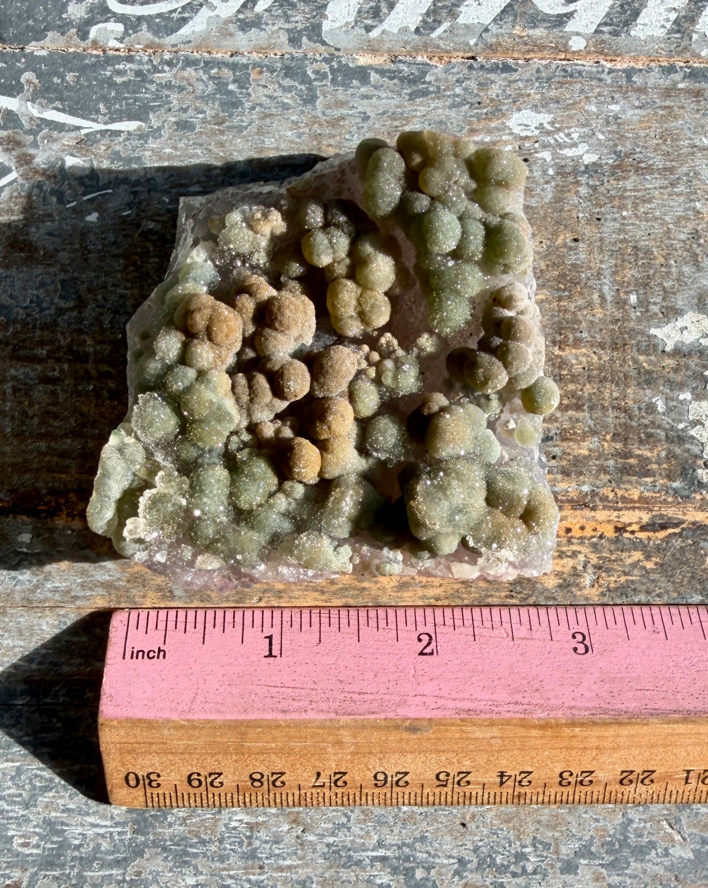 Gorgeous Green Rainbow Amethyst Druzy Specimen from Brazil | Opt Z