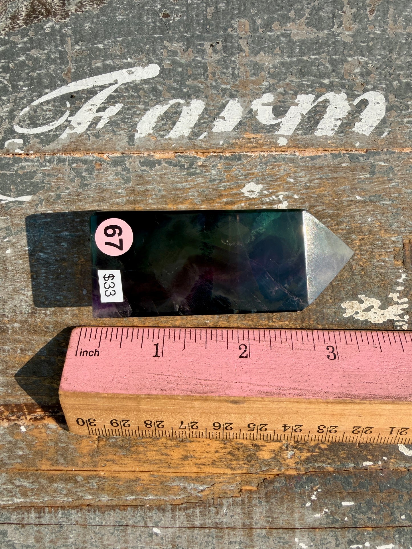 Gorgeous Rainbow Fluorite Tower | Opt 67