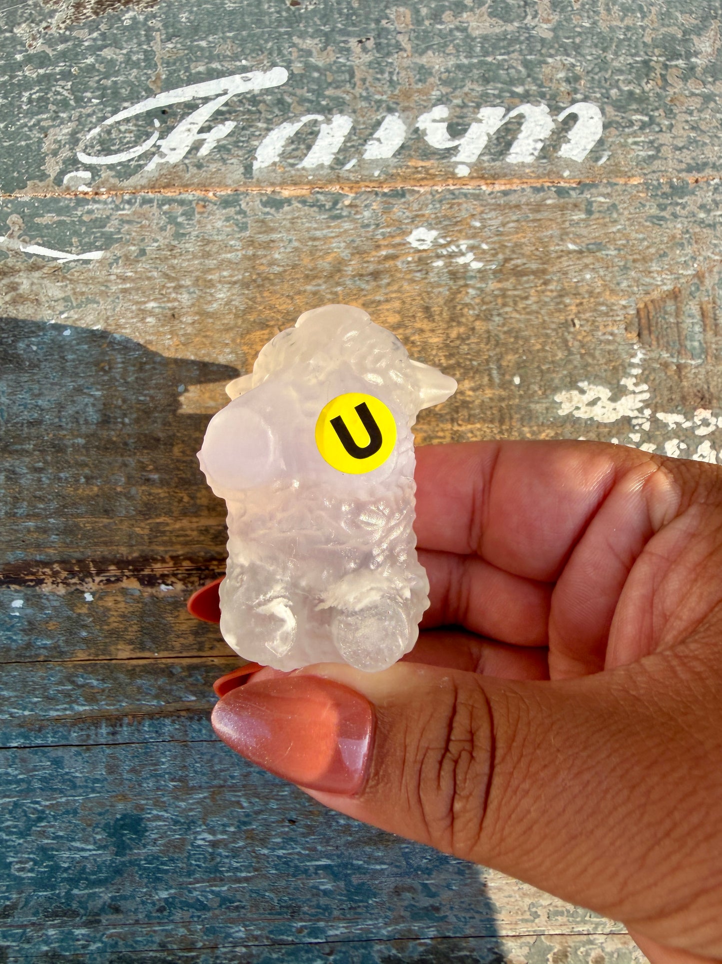 Adorable Lavender Fluorite Highland Cow | Opt U