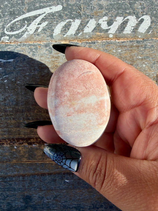 Pastel Unicorn Jasper Palm Stone | India | Opt 23