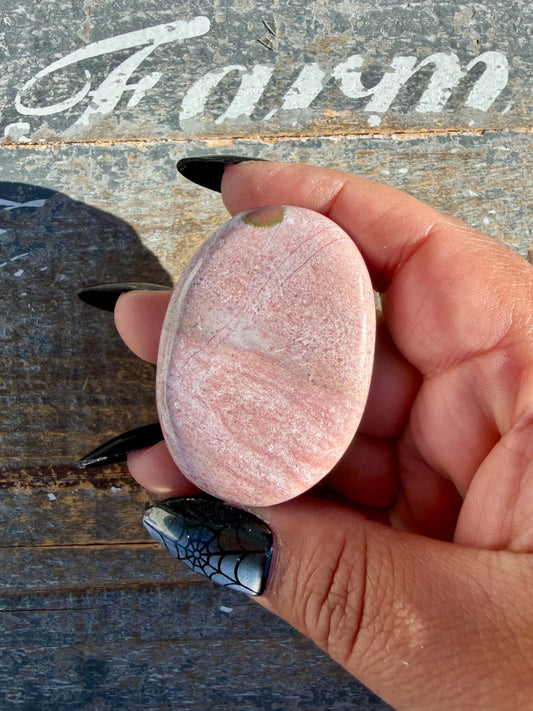 Pastel Unicorn Jasper Palm Stone | India | Opt 31