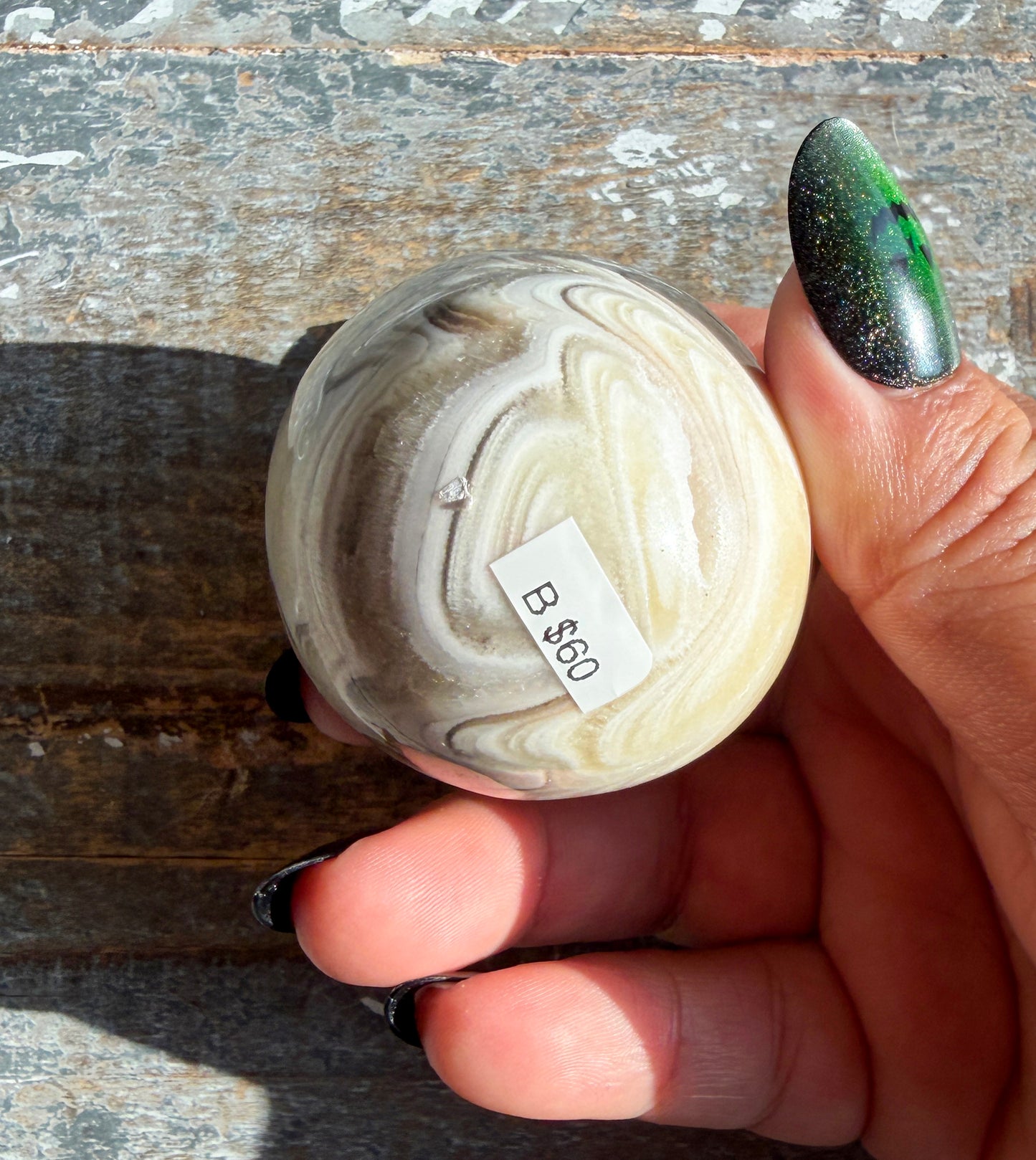 Gorgeous Bumblebee Calcite Egg from Mexico | Opt B