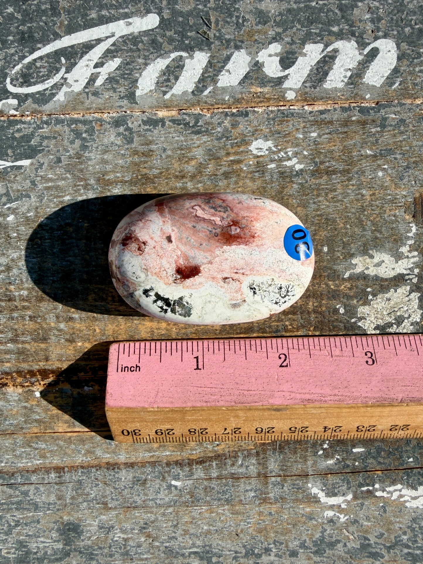 Pastel Unicorn Jasper Palm Stone | India | Opt 30